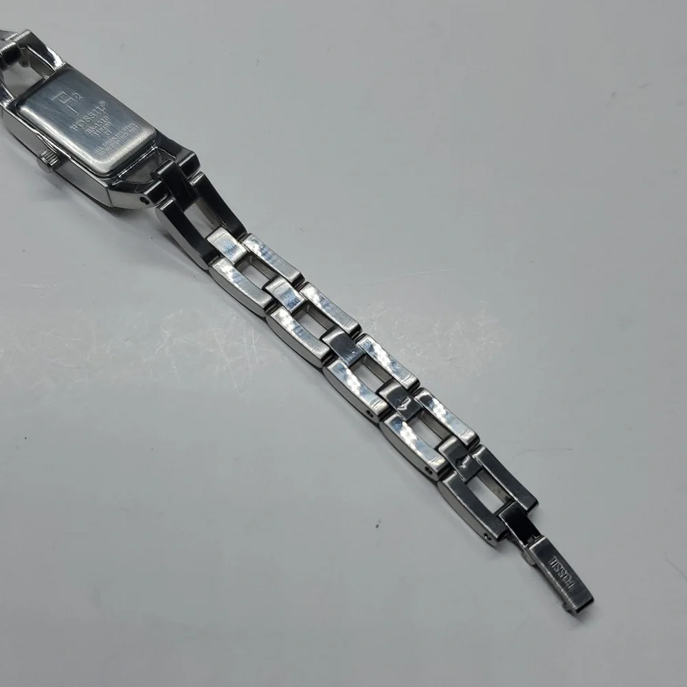 Vintage Fossil F² Watch ES1510 Silver Stainless Steel Watch